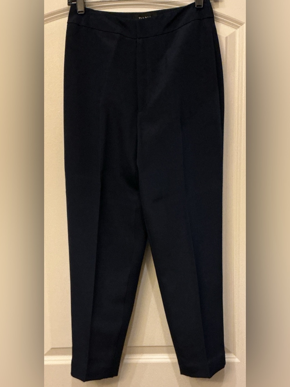 Dana Buchman Luxury Silk Wool Blend Lined Ankle Dress Pants Dark Navy Size 4